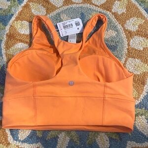 NWT lululemon athletica Orange Wunder under long line bra